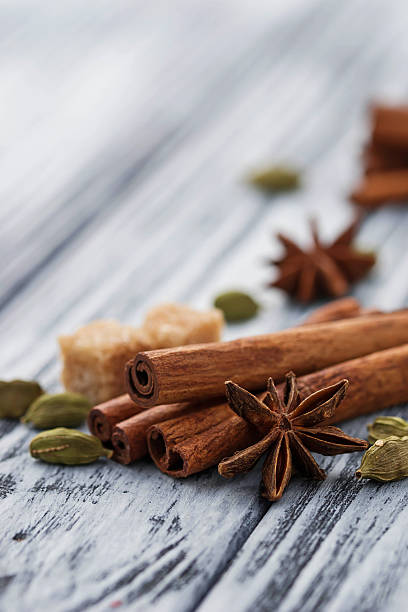 istock Cinnamon sticks, star anise, cardamom 505670302