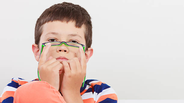 istock Portrait of serious kid little boy. 505671168