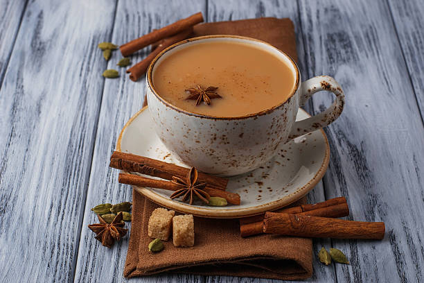 istock Indian masala tea with spices 505671592