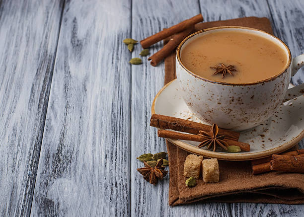 istock Indian masala tea with spices 505671622