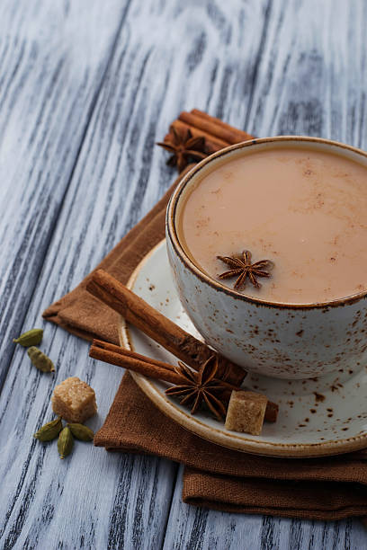 istock Indian masala tea with spices 505671718