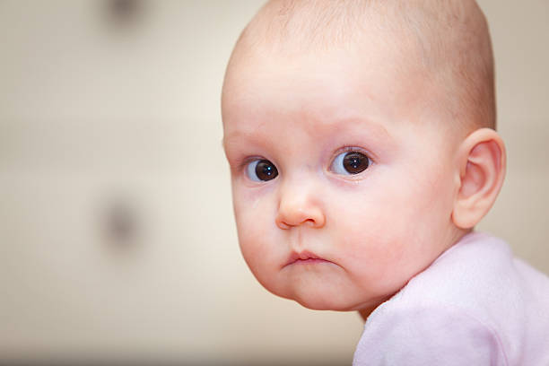 istock Close-up of a small child who cries but does 505683094