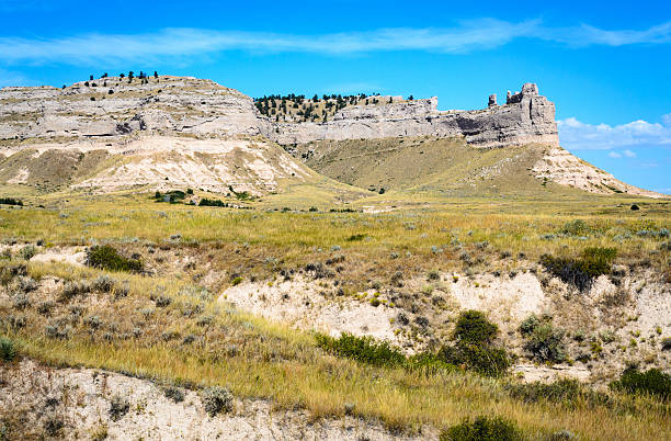 Scotts Bluff National Monument Scotts Bluff National MonumentScotts Bluff National Monument eagle rock stock pictures, royalty-free photos & images