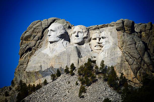 monumento nazionale del monte rushmore - mt rushmore national monument south dakota president day foto e immagini stock