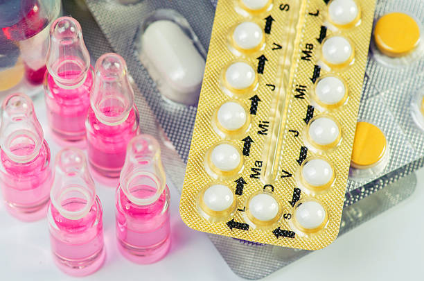 Ampoule and pills shot