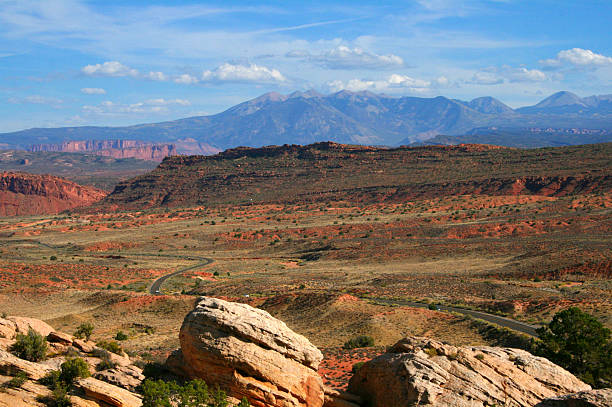 istock Red Desert with La Sal Mountains 505685510