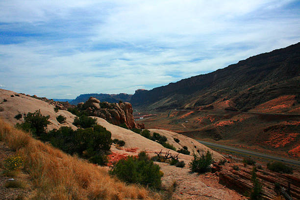 Roadway Rock Formations Arches National Park