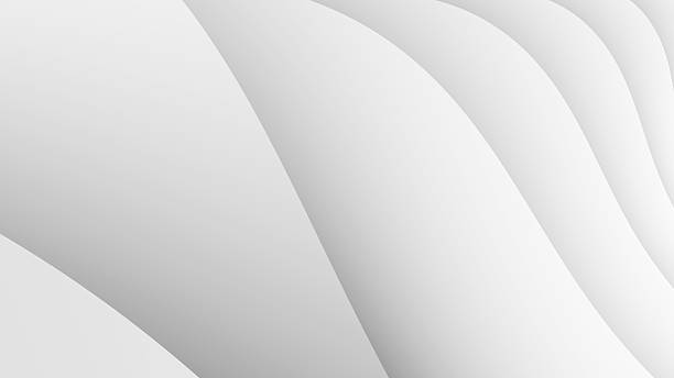istock Simple white waves fractal background 505691332