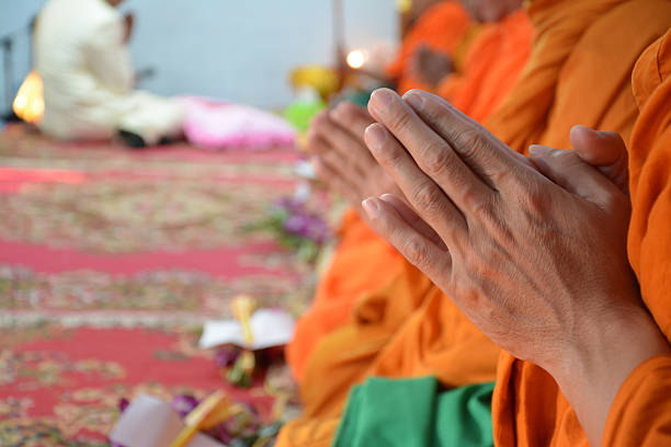 istock pray, the monks and religious rituals in thai ceremony 505699965