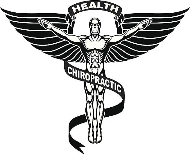 Vector illustration of Chiropractor Symbol or Icon