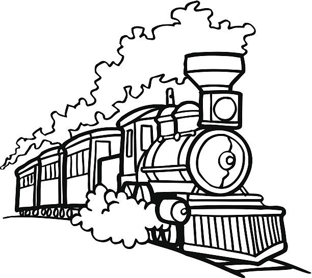 Old Choo Choo Train Vector Cartoon Clipart Stok Vektör Sanatı & Taslak -  Şekil'nin Daha Fazla Görseli - Taslak - Şekil, Animasyon karakter,  Bilgisayar Grafiği - iStock