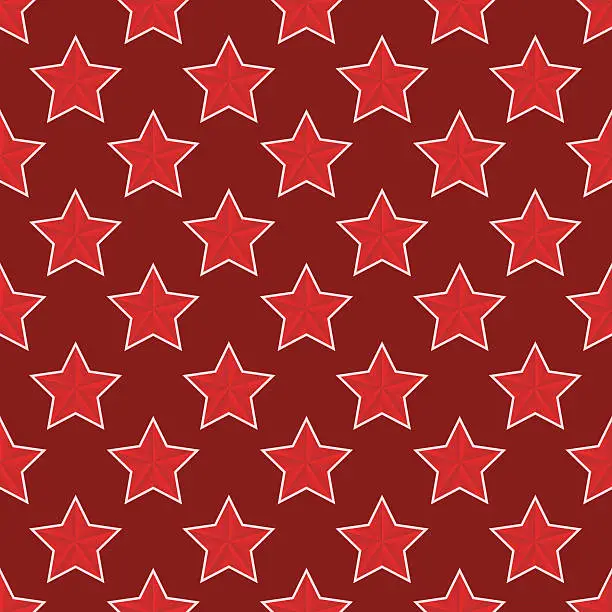 Vector illustration of Vector modern red 23 february seamless pattern
