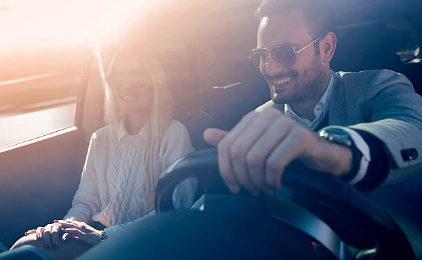 istock Young couple enjoying the drive 505711144