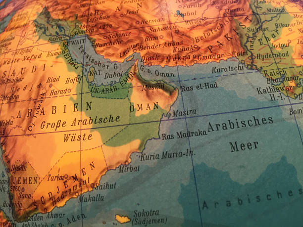 istock Oman, Yemen, Saudi Arabia - Globe / World Map 505711568