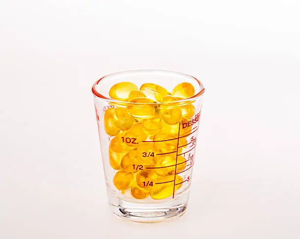 fishoil in measuring cup