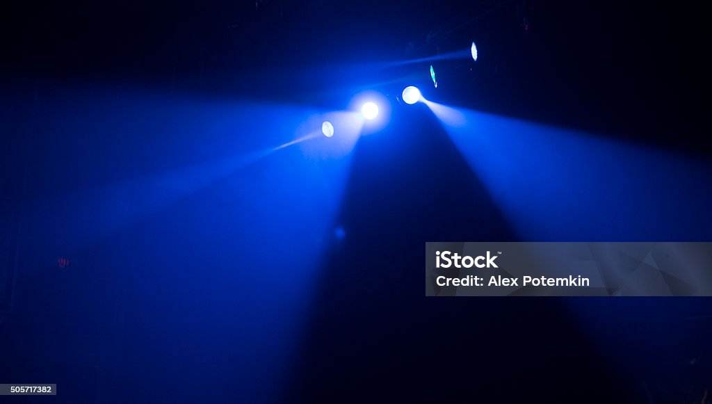Stage multicolored lighting Spotlight Stock Photo