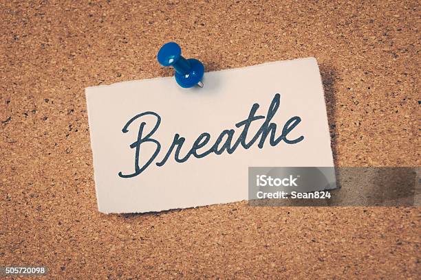 Breathe Stock Photo - Download Image Now - Breathing Exercise, Inhaling, Single Word