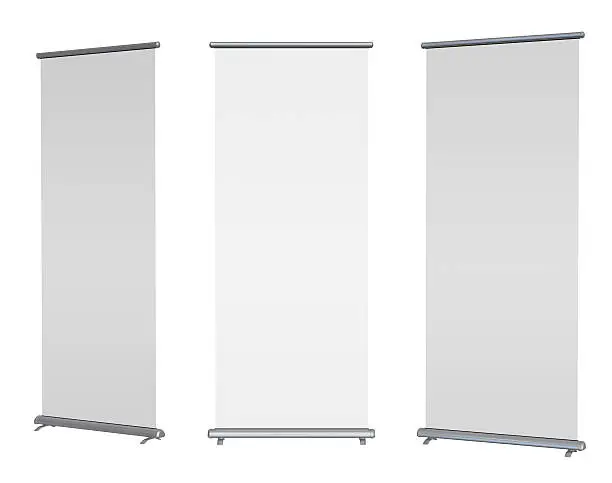 Photo of Blank roll-up banner