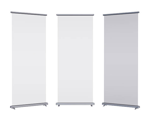 blank roll-up banner - バナー看板 ストックフォトと画像