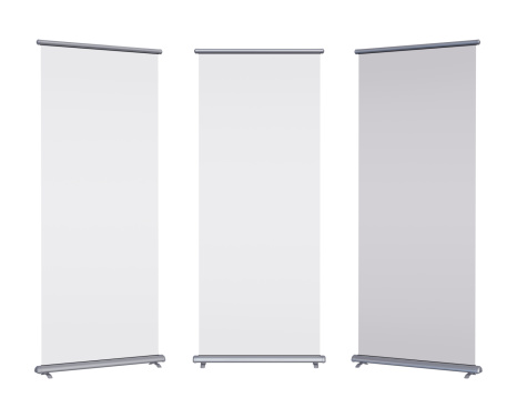 Blank roll-up banner