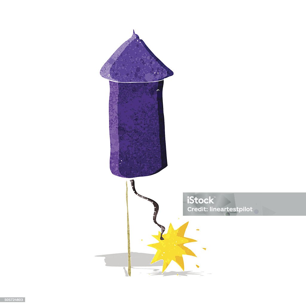 One Firework Cartoon Cartoon Firework Stock Illustration - Download Image Now - Cheerful ...
