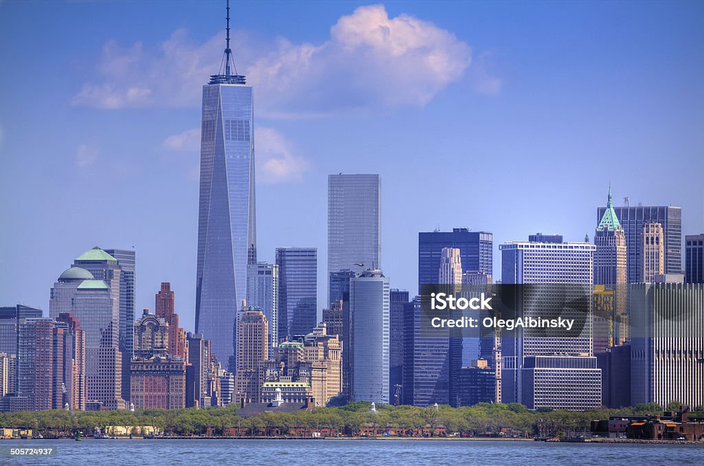 ニューヨークの摩天楼、ワールドトレードセンター、マンハッタンのダウンタウンです。 - アメリカ大西洋岸中部のロイヤリティフリーストックフォト