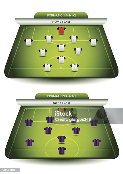 Soccer Team Formations Stock Illustration - Download Image Now - List, Soccer, Soccer Ball