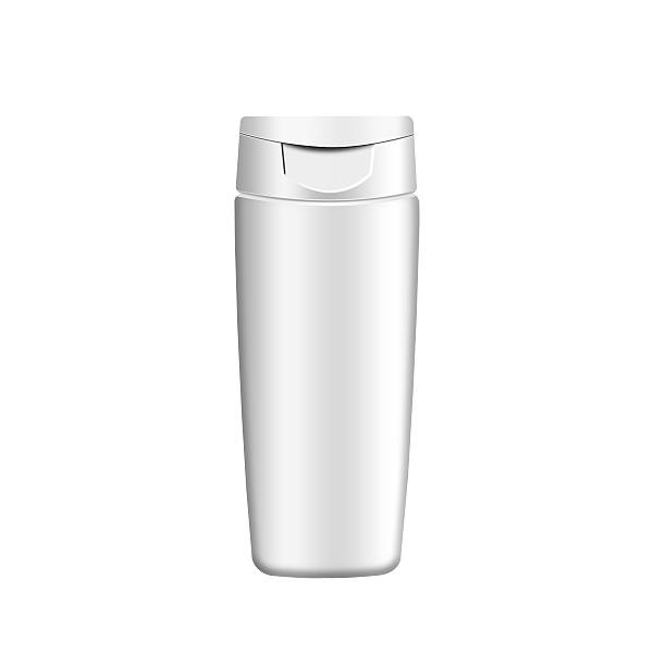 istock Shampoo, gel or lotion white plastic bottle 505728087