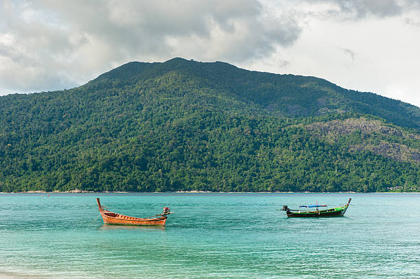 istock Boat on the beach at sunrise time 505746464