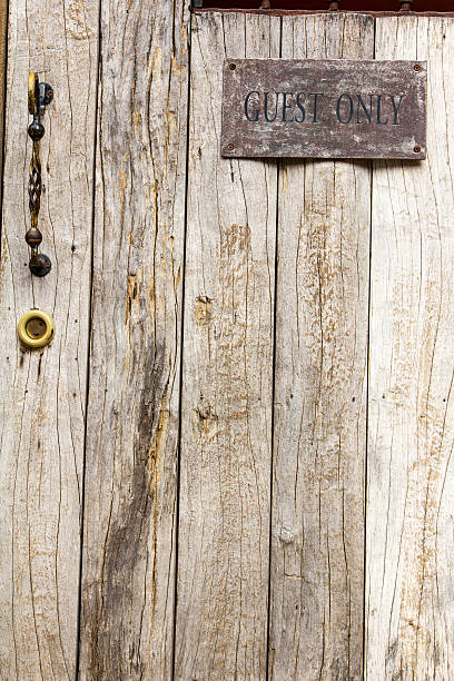 istock Label of guest only on wood 505746752