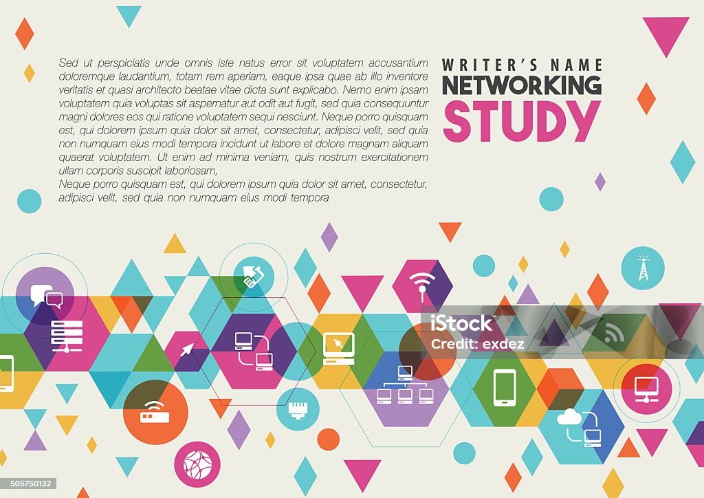 Networking Page Border Network Page Design Stock Illustration - Download Image Now - Art, Art ...