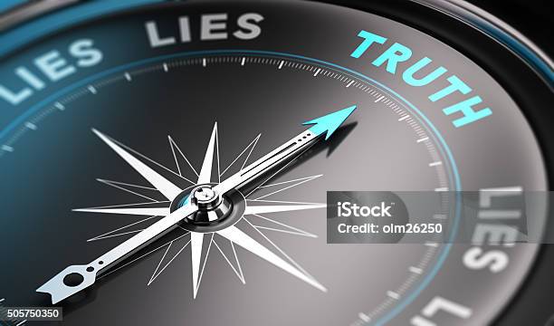 Truth Stock Photo - Download Image Now - Honesty, Dishonesty, Navigational Compass