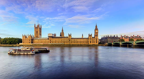 istock Houses of parliament at dawn, London, UK 505750466