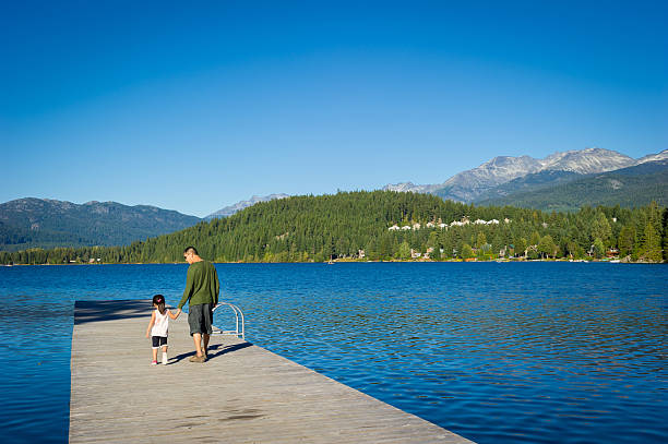 istock Father and daughter bonding by the lake 505751536