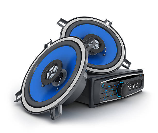 Audio system car Audio system car (done in 3d, on white background) car audio equipment stock pictures, royalty-free photos & images