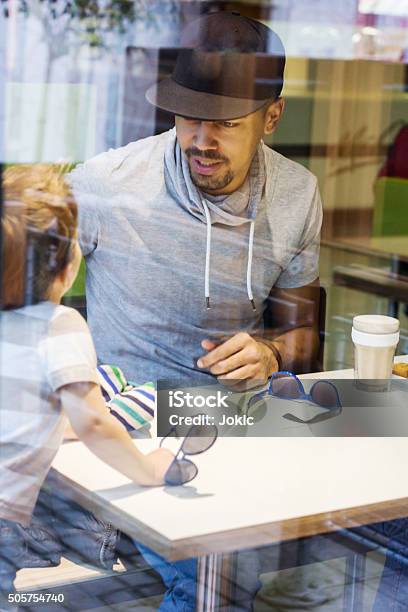 Relationship Between Father And Son Stock Photo - Download Image Now - Child, Lunch, Parent