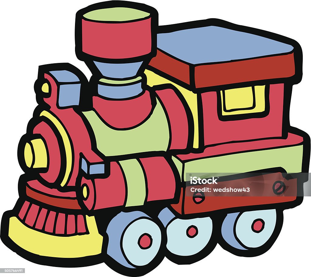 Toy Train Vector Cartoon Clipart Stock Illustration - Download Image Now -  Miniature Train, Cartoon, Clip Art - iStock