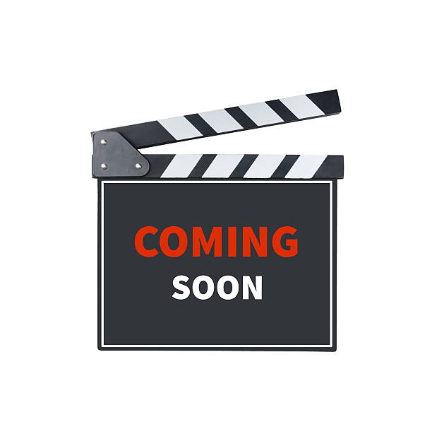 istock COMING SOON, message on slate film  with clipping path 505768782