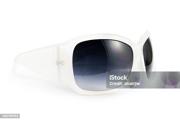 Sunglasses On White Background Stock Photo - Download Image Now - Beauty, Border - Frame, Close-up