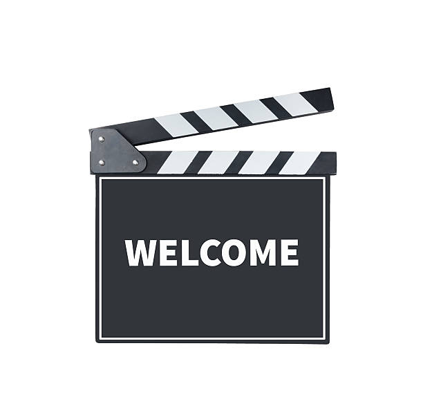 istock WELCOME, message on slate film  with clipping path 505769154