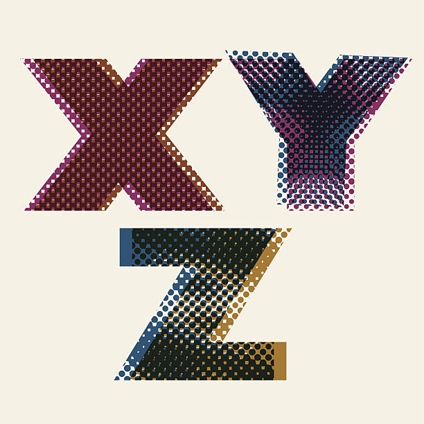 istock Halftone dotted font, dirty grunge color pixels print texture 505770457