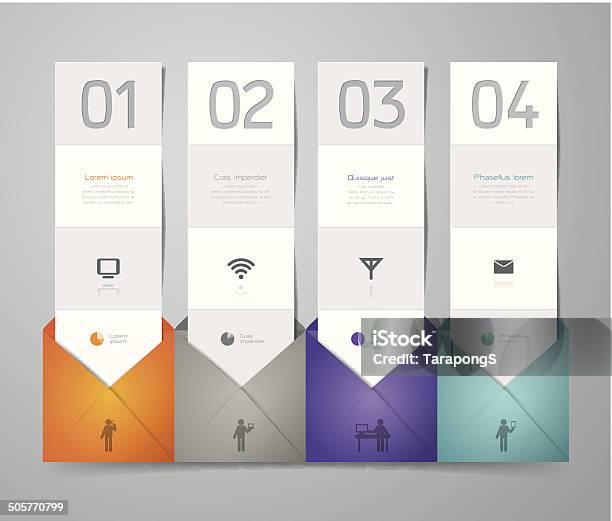 Infographics Vector Design Template Stock Illustration - Download Image Now - Abstract, Business, Chart