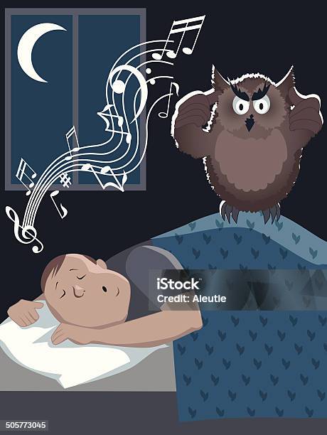 Snoring Man Stock Illustration - Download Image Now - Snoring, Men, Owl -  iStock