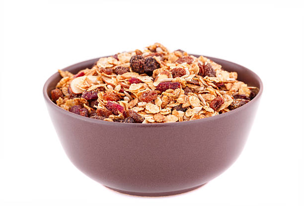 мюсли в миску - bowl cereal cereal plant granola стоковые фото и изображения