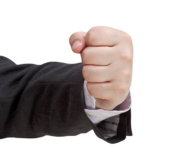istock front view of clenched fist - hand gesture 505773723
