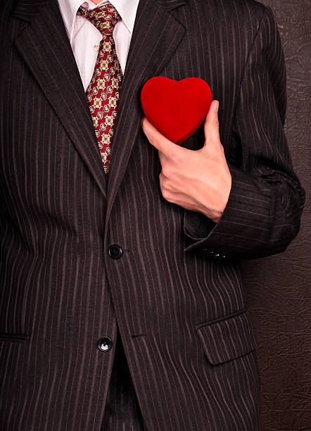 istock Businessman with valentine heart 505775718