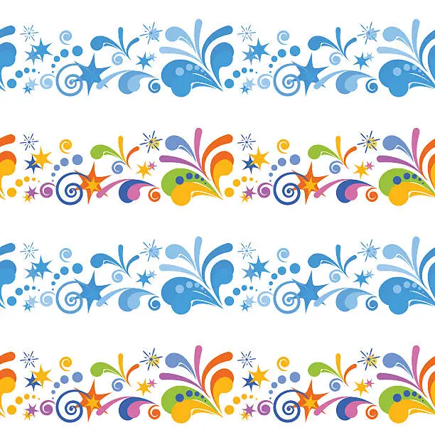 Vector illustration of Abstract Colorful Seamless Background