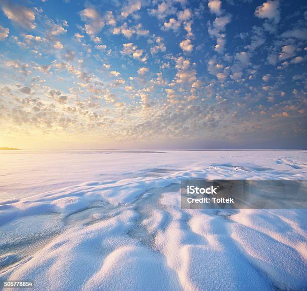 Winter Landscape Stock Photo - Download Image Now - Beauty In Nature, Blue, Climate