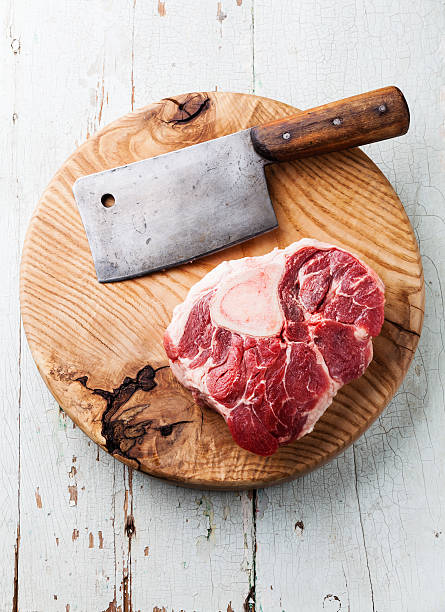 istock Raw Ossobuco and meat cleaver 505781452