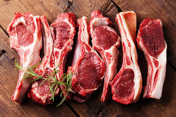 istock Raw lamb ribs and rosemary 505781566